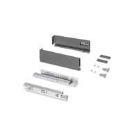Emuca Cassetto esterno Protone 30kg, guide di estrazione totale con una chiusura soft, altezza 93mm, profondità 350mm..