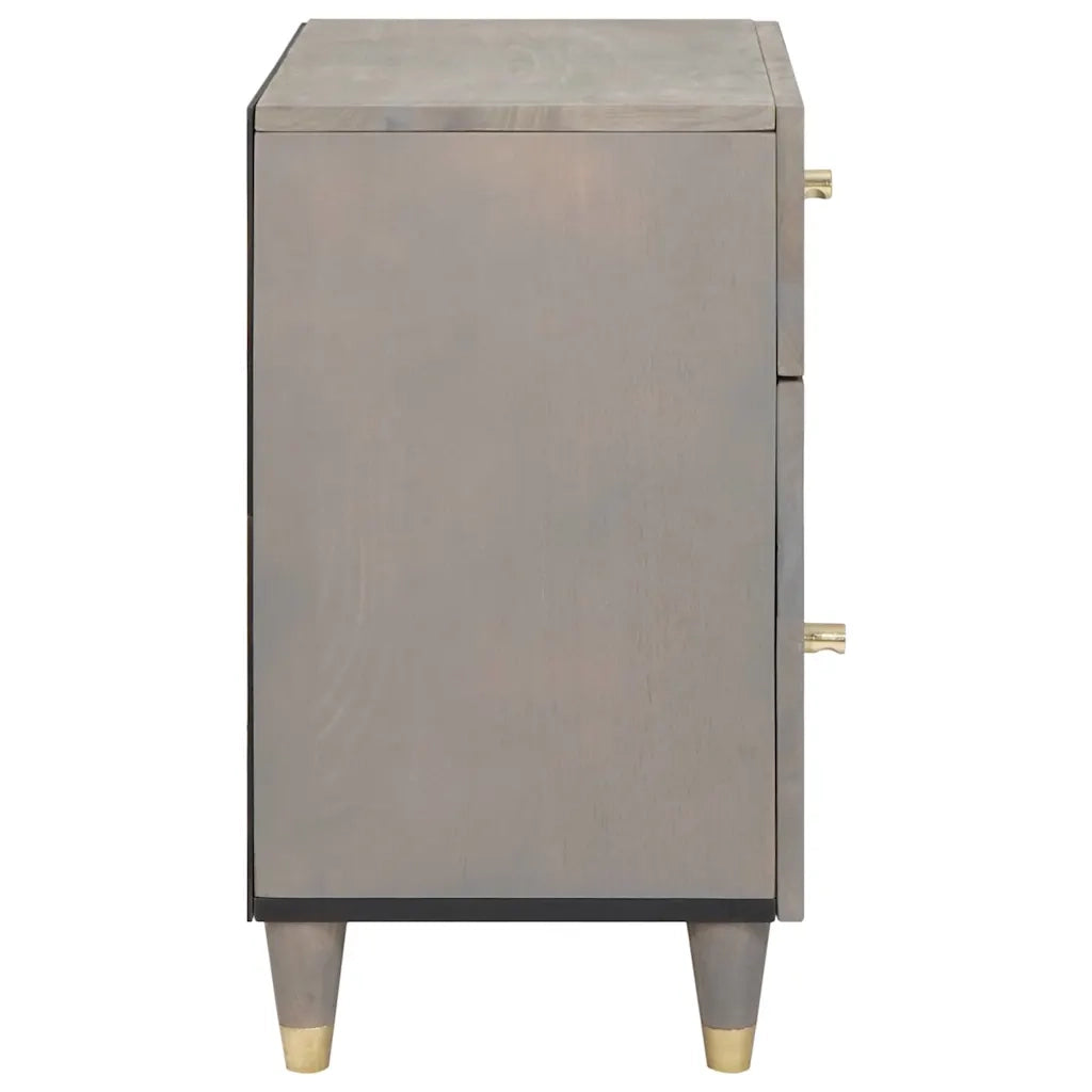 Comodino con porta con cassetto Grigio 50 x 33 x 60 cm 4018780