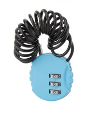 Lucchetto a combinazione rotonda Nomad, 3 cifre, interno, cavo d'acciaio, 30 mm – THIRARD