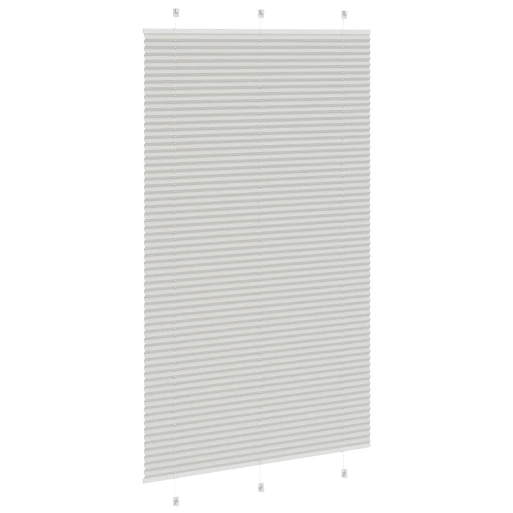 Tenda Plissettata Grigio Chiaro 120x200 cm Larghezza Tessuto 4015368