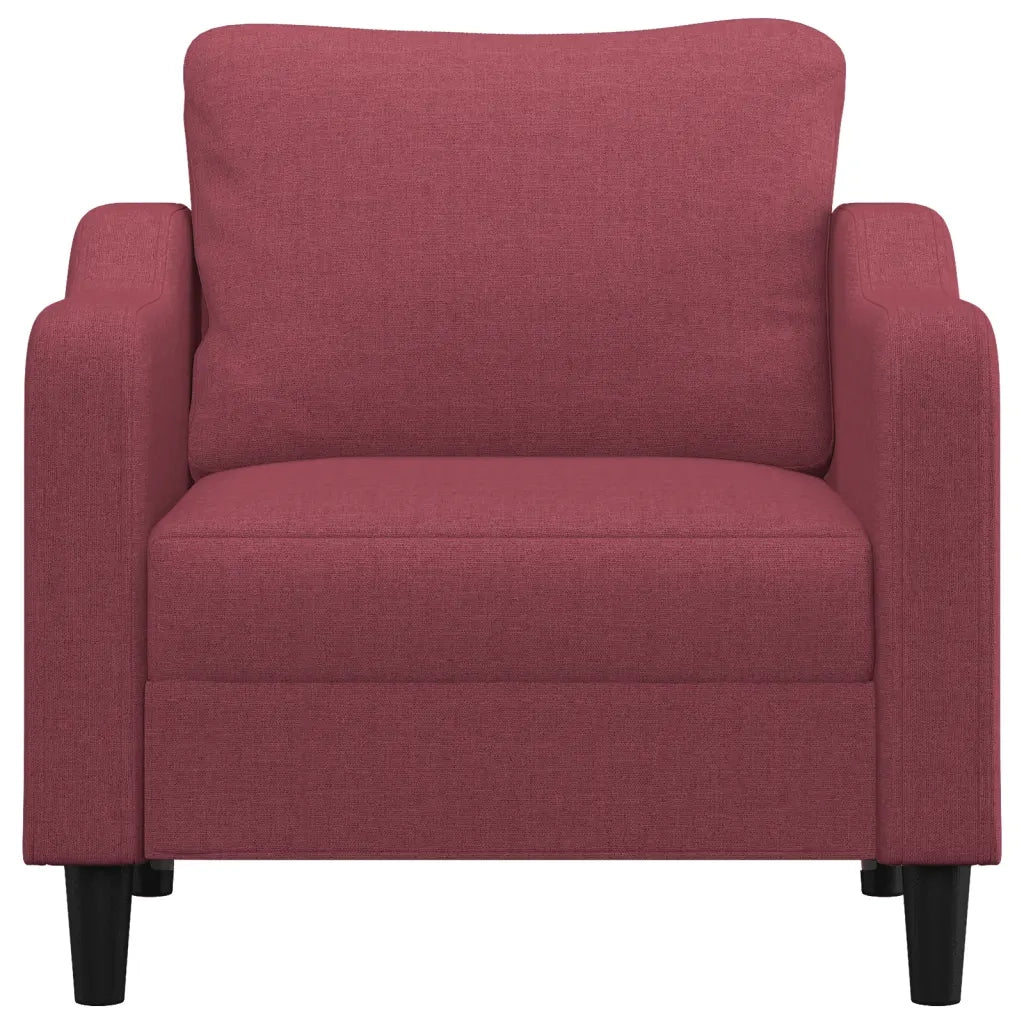 Poltrona Rosso Vino 60 cm in Tessuto 359349