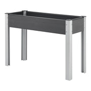 Orto rialzato con base in rete 100 x 40 x 75 cm grigio scuro 03_0008836