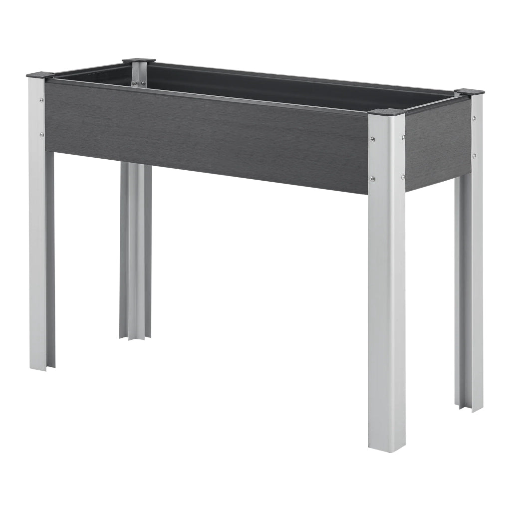 Orto rialzato con base in rete 100 x 40 x 75 cm grigio scuro 03_0008836