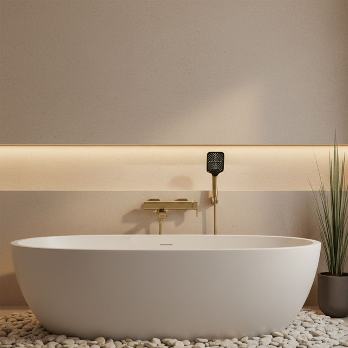 Rubinetto Da Vasca Rea Arlo Gold Brush