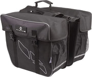 Borsa per Bicicletta Amsterdam Doppia 30L Nero - Sostenibile e Spaziosa