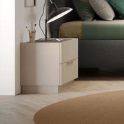 Comodino 2 cassetti Musto colore cashmere