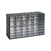Artplast 292008 Serie 600 Cassettiera 48 Cassetti Trasparenti con Portaetichetta Assemblabile ad Incastro 382x148xh 230 mm