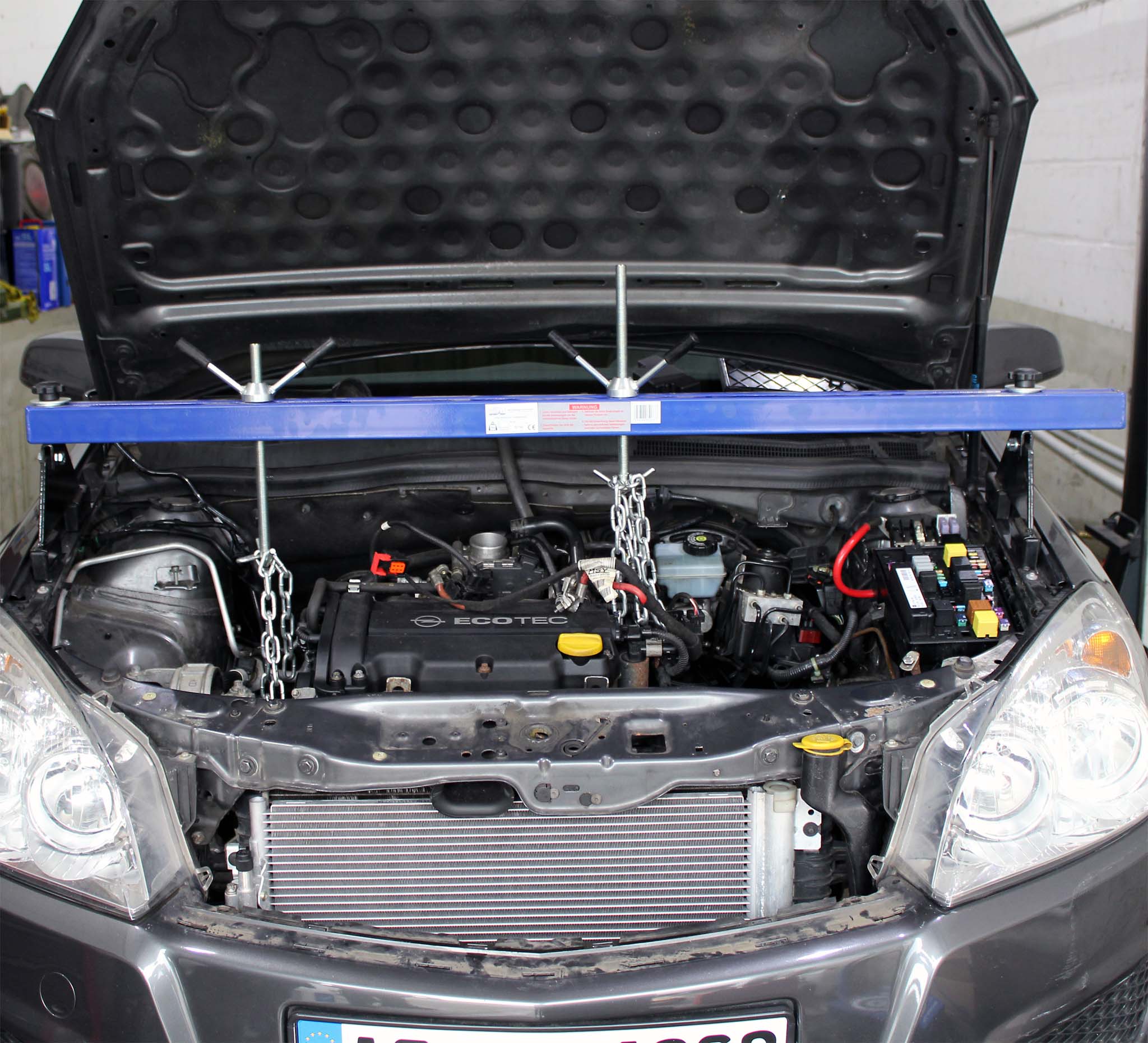 Ponte motore con portata max di 500 kg, traversa per sollevamento per riparazioni di motori