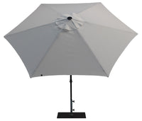 Ombrellone da Giardino Ø3 m Palo Ø38 mm in Alluminio Tessuto Poliestere Trend Bianco