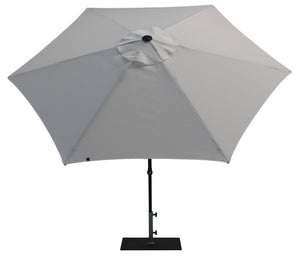 Ombrellone da Giardino Ø3 m Palo Ø38 mm in Alluminio Tessuto Poliestere Trend Bianco