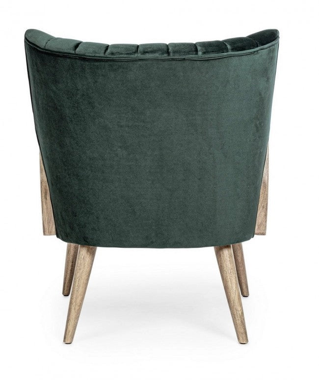 Poltrona Virna Verde in Legno