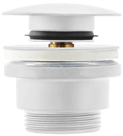 Tappo Per Lavabo Universale Klik-klak Rea White Mat