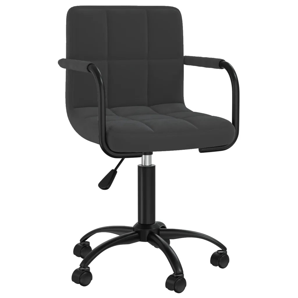 Sedia Girevole da Ufficio Nera in Velluto cod mxl 55095