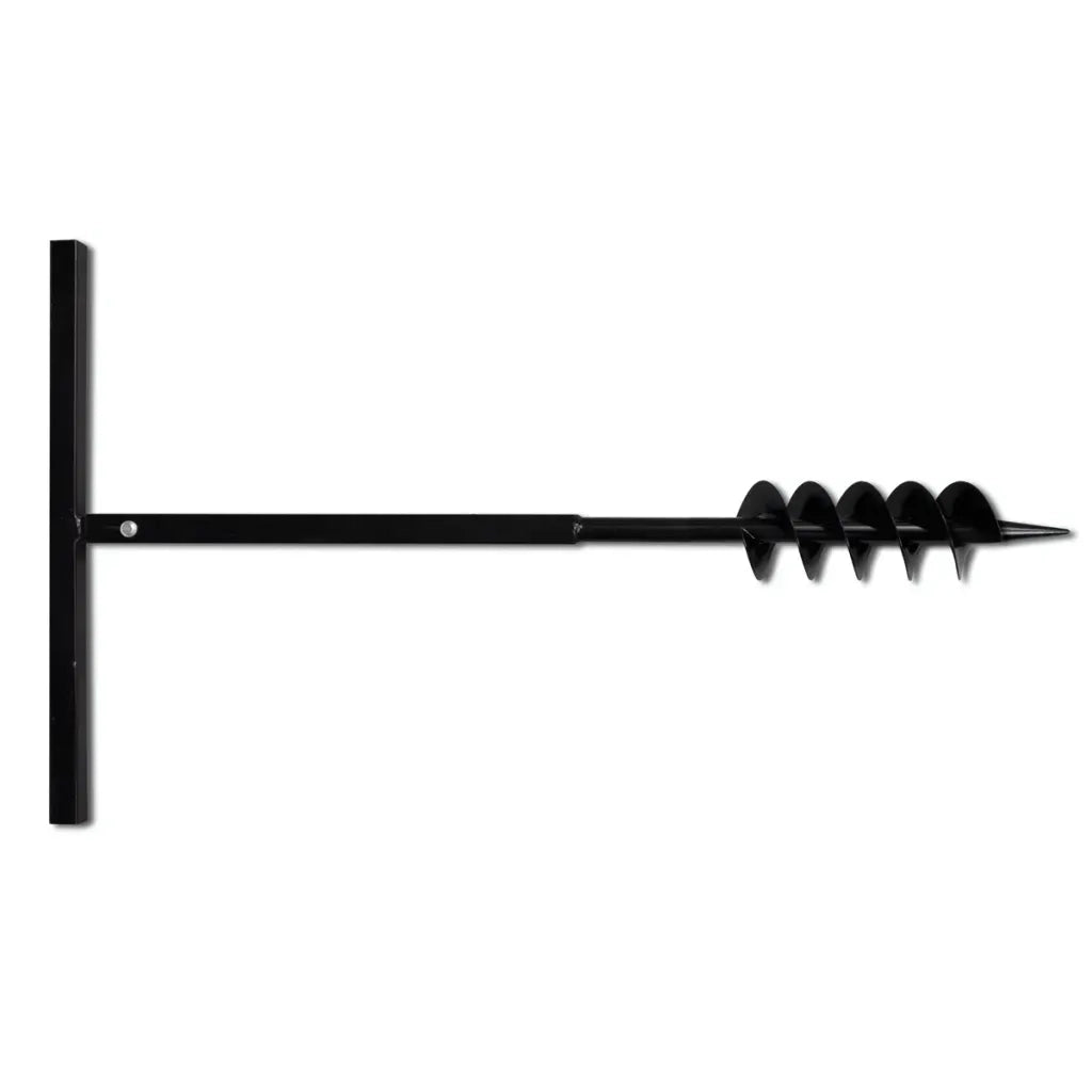 Trapano da Terra Maniglia Auger 100 mm Tre Spirali Acciaio Nero 141024