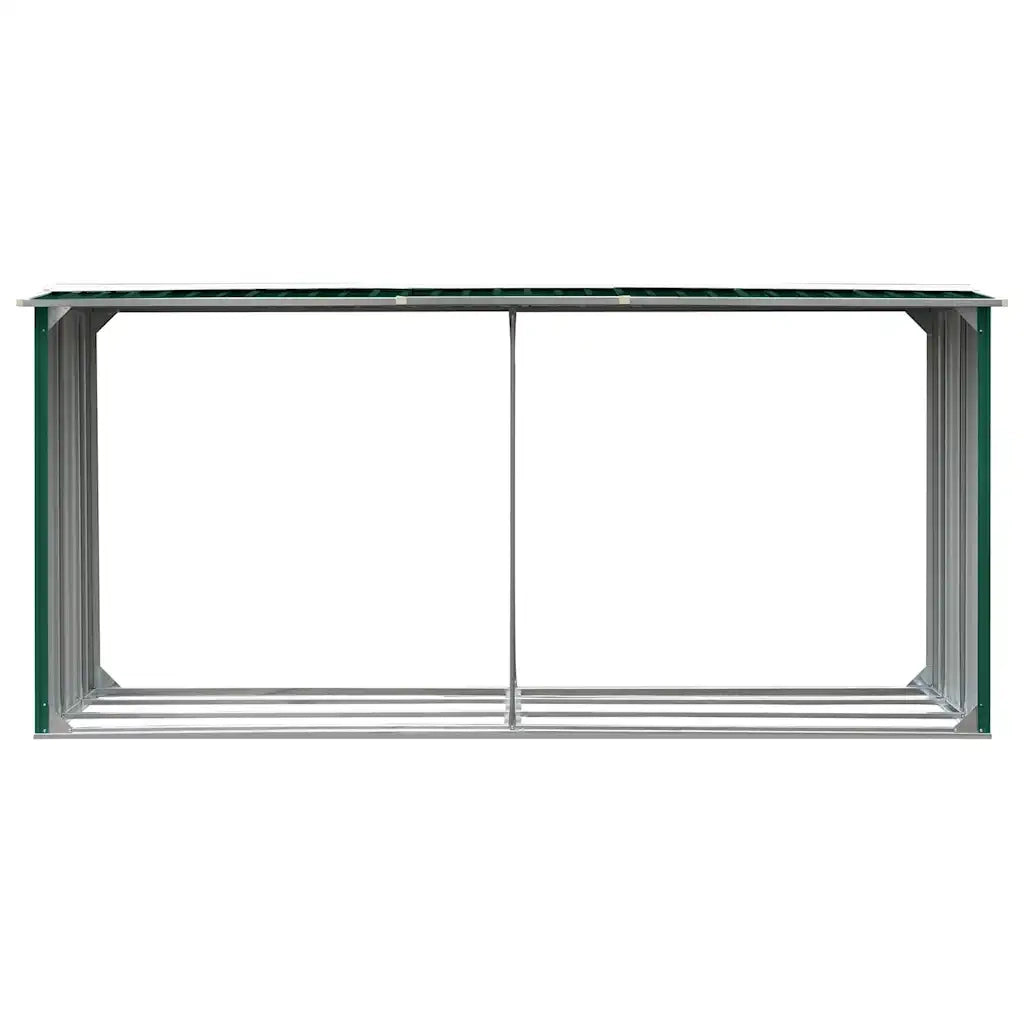 Capannone da Giardino in Acciaio Zincato 330x92x153cm Verde 47086