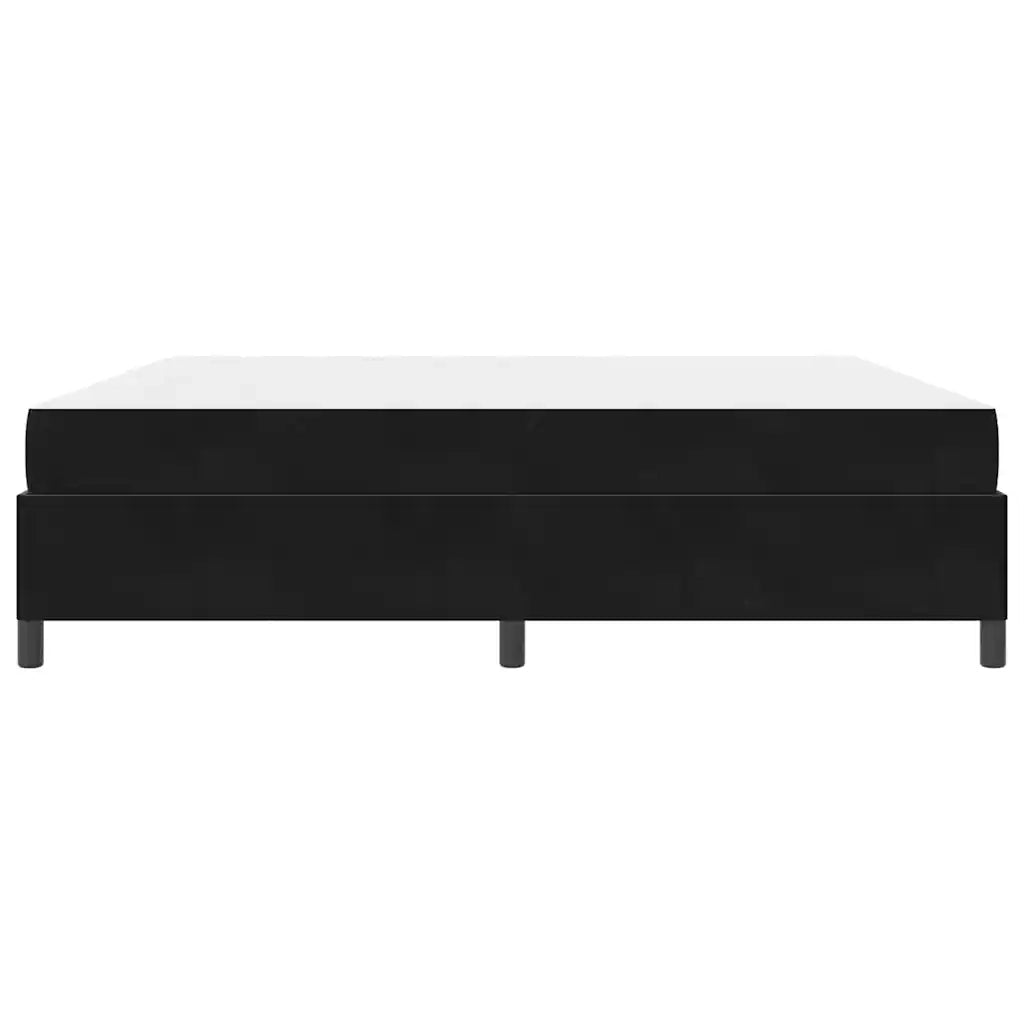 vidaXL Struttura del letto Nero e Bianco e Nero 200 x 200 cm Velluto
