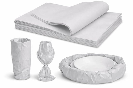 Pacco di imballo 60 g/m² - Panno di protezione per traslochi - Involucro di cartone - Materiale di riempimento - Imballaggio di oggetti fragili - 50 fogli 50 x 35 cm