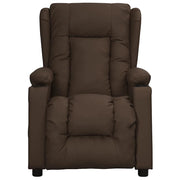 Divano Sedia-Poltrona Reclinabile Marrone in Similpelle 846999
