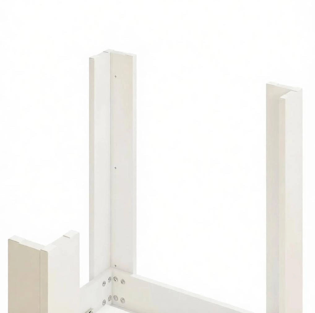Tavolo da pranzo allungabile bianco 140-180x80 cm