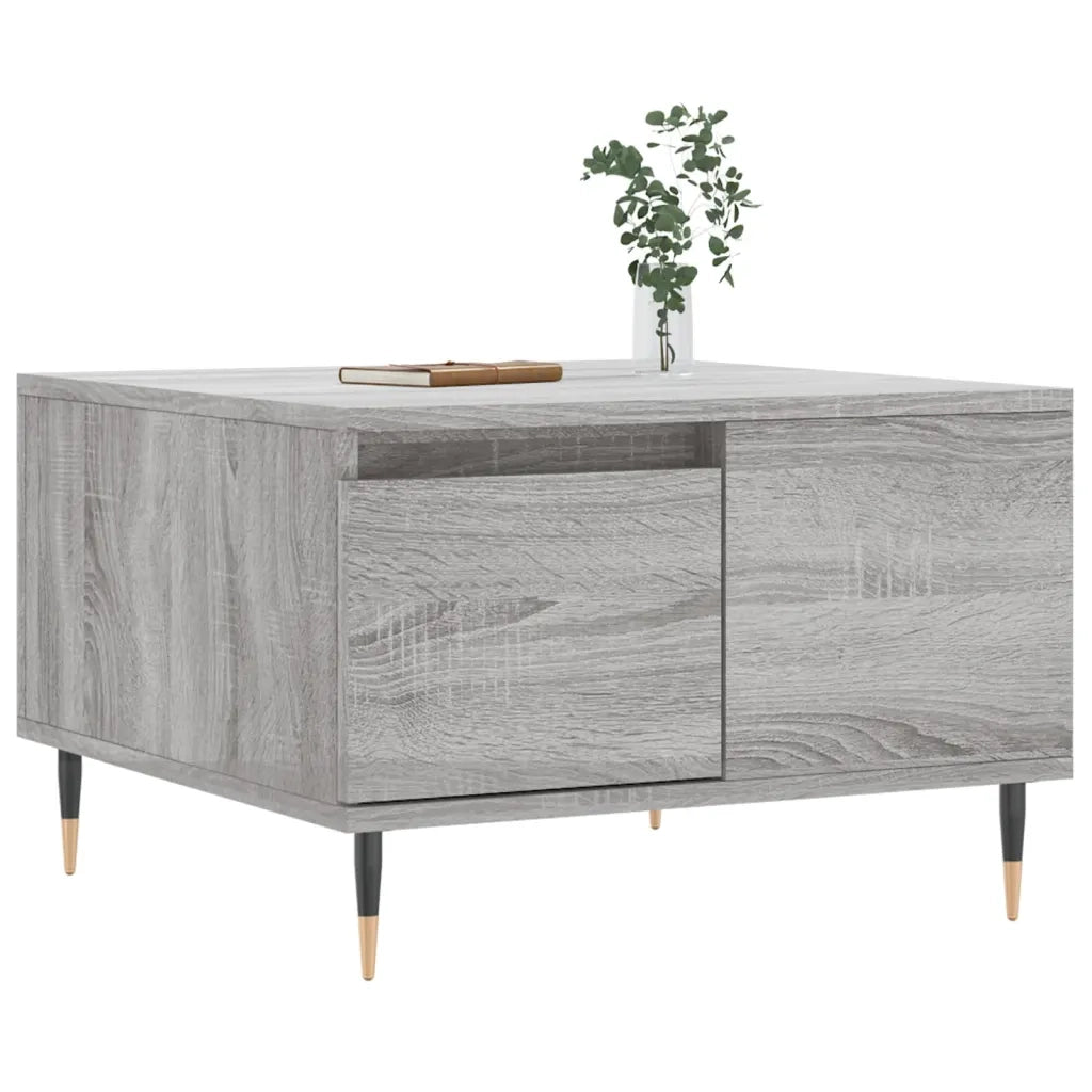 Tavolino salotto | Tavolino da caff¨¨ | Tavolino da Soggiorno Grigio Sonoma 55x55x36,5 cm Legno Multistrato