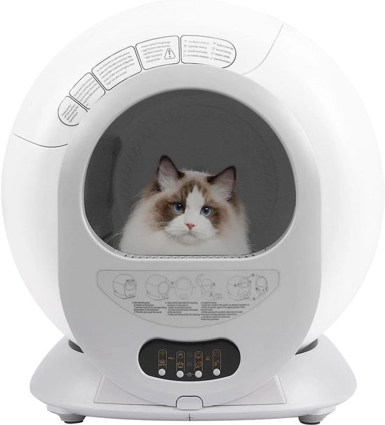 Cattilegno autonomo con sensore – Cattilegno intelligente per interni – Cattilegno senza spazzatura – Cattilegno senza odori e igienico – Adatto per gatti piccoli e grandi – Cattilegno compatto con sistema di pulizia automatica – Facile da pulire