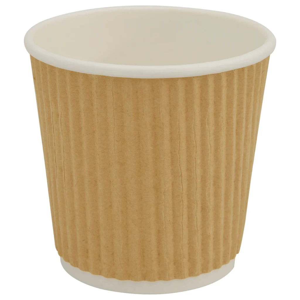 Bicchieri da CaffÃ¨ in Carta 1000 pz 4oz 100ml Marrone