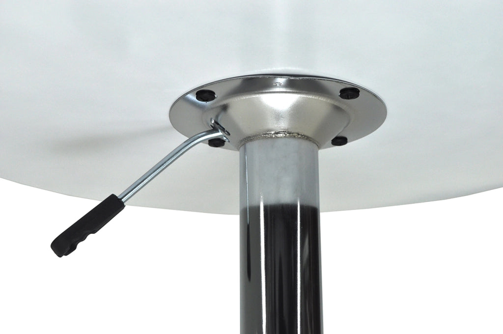 Tavolo regolabile in altezza rotondo 60 cm bianco, tavolino da bar - Romeo - TR08-D6ROAR