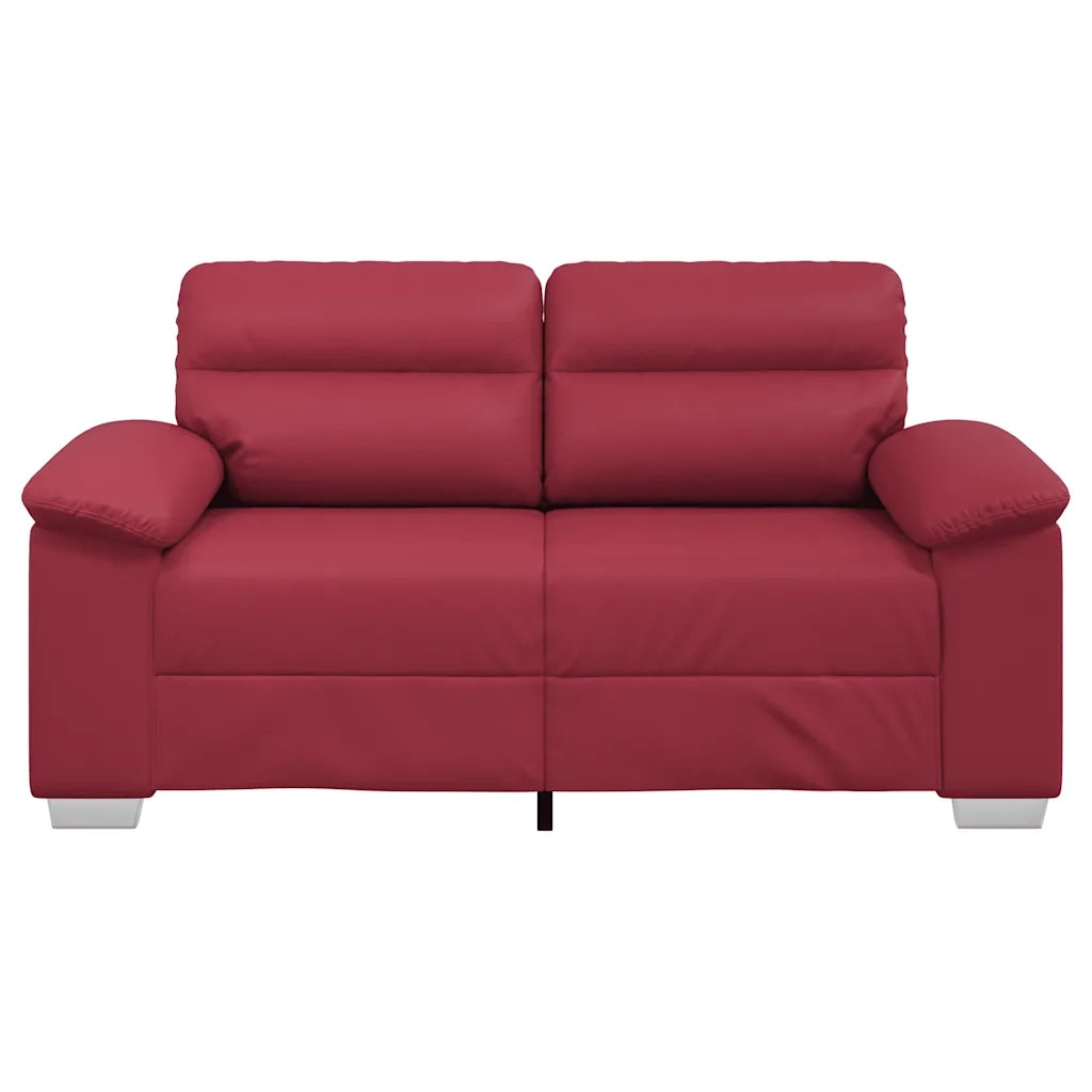 Divano a 2 posti Rosso Vino 160x81x84 cm in Similpelle 4105335