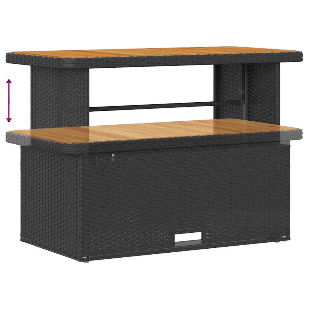 Set Divano da Giardino 9 pcs Nero polyrattan 3361620