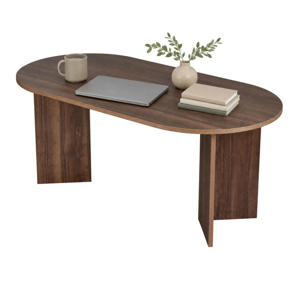 Monterano, Tavolo Fisso 6 Posti, 180x90x75h cm Marrone Noce Scuro