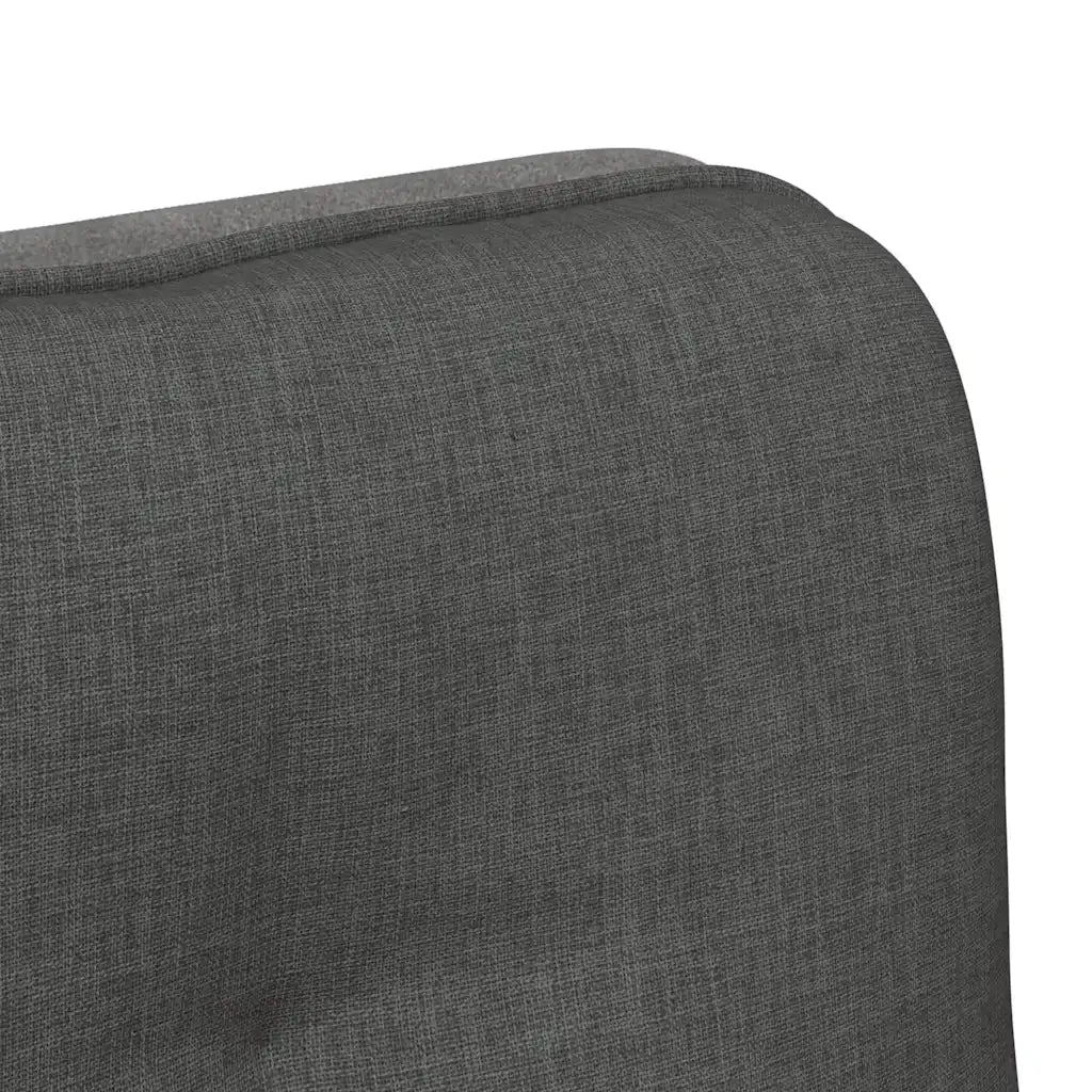 vidaXL Sedia da Ufficio Girevole Grigio Scuro in Tessuto