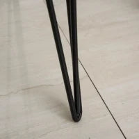 Scrivania Moderna con 3 Cassetti Multicolore in Legno e Metallo, Scrivania per Camera e Ufficio in Stile Nordico, 110x50x77.5cm