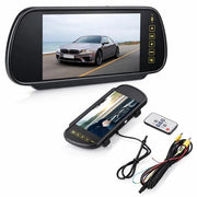 Monitor di retrovisore 7 pollici - Display LCD - Interfaccia video AV1/AV2 - Facile da installare - Compatibile con veicoli - Inversione automatica - Monitor di retrovisore