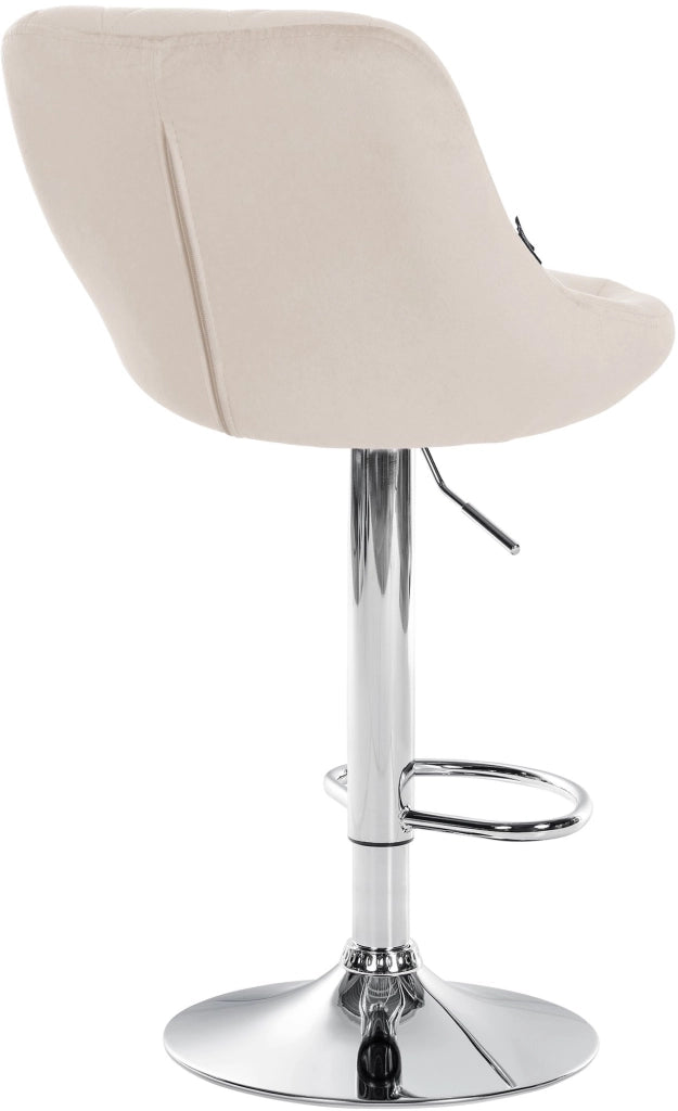 2er Set Barhocker Lazio Samt chrom