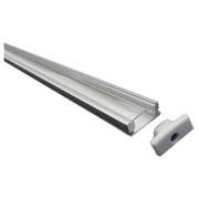 OMEGA PROFILO ALLUMINIO SCHERMO TRASPARENTE MT2x245mmX7mm