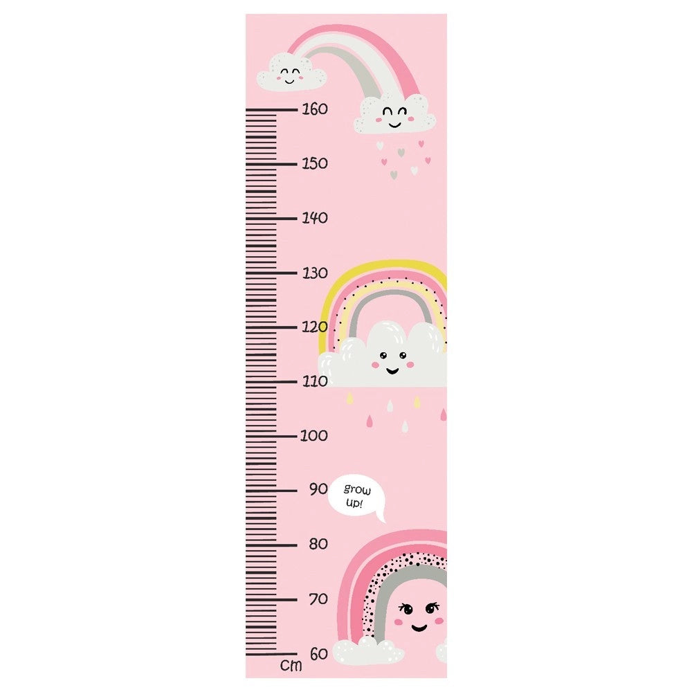 Metro Parete Misura Crescita Bambini in PVC 36x120 Cm Righello Grafico Altezza Muro Bimbi DIS_H