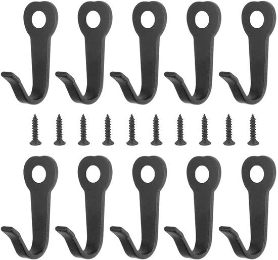Hanger per armadio 10 pezzi - Hanger vintage - Hanger a goccia - Facile da installare - Adatto per bagno/camera da letto - Robusto e duraturo - Hanger a goccia