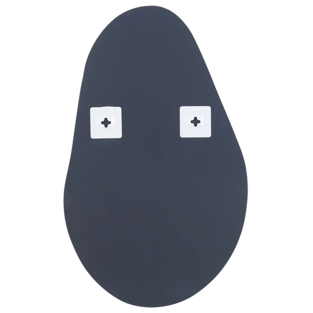 Specchio da parete in vetro argento 40 x 65 cm senza cornice stile moderno soggiorno camera da letto