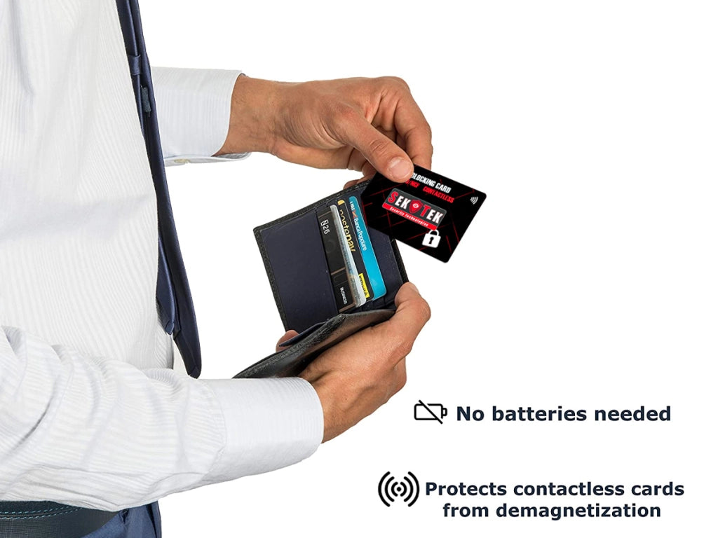 2 Schede Blocco RFID NFC Protezione Carta di Credito Contactless Contro Furti Dati