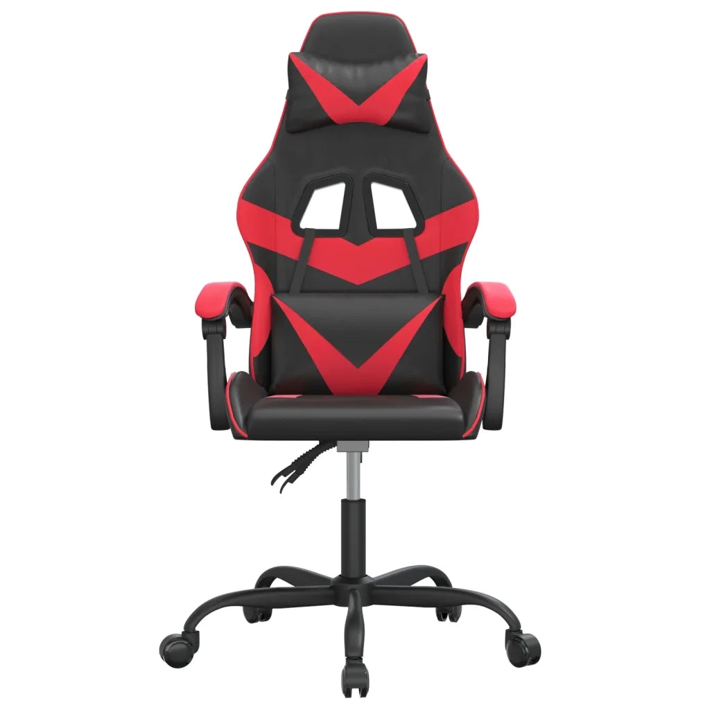 Sedia da Gaming Girevole Nera e Rossa in Similpelle cod mxl 78472