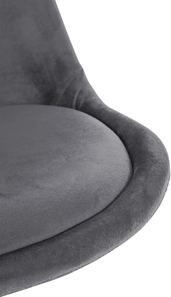 Sedia Sofia Velvet grigio,natura (rotondo)