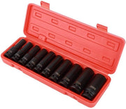 Set di chiavi a doppio fine 10 pezzi 1/2 pollice in acciaio cromovanadico - Set di chiavi a doppio fine - Chiavi a doppio fine con cassetto di attrezzi - misure 10 12 13 14 15 17 19 21 22 24 mm.