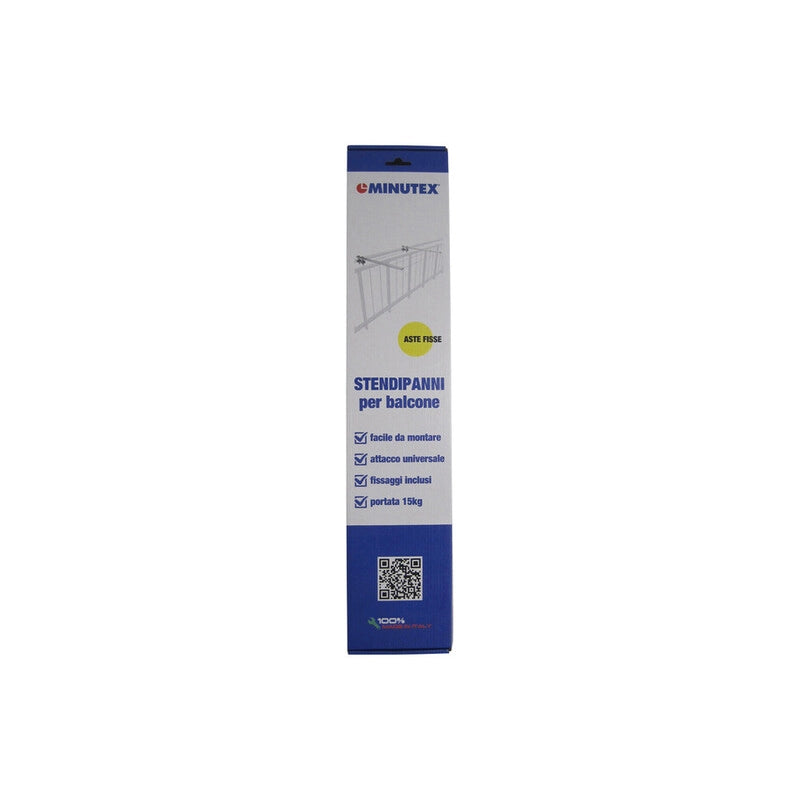 STENDIBIANCHERIA DA BALCONE ASTE FISSE CF 2 PZ