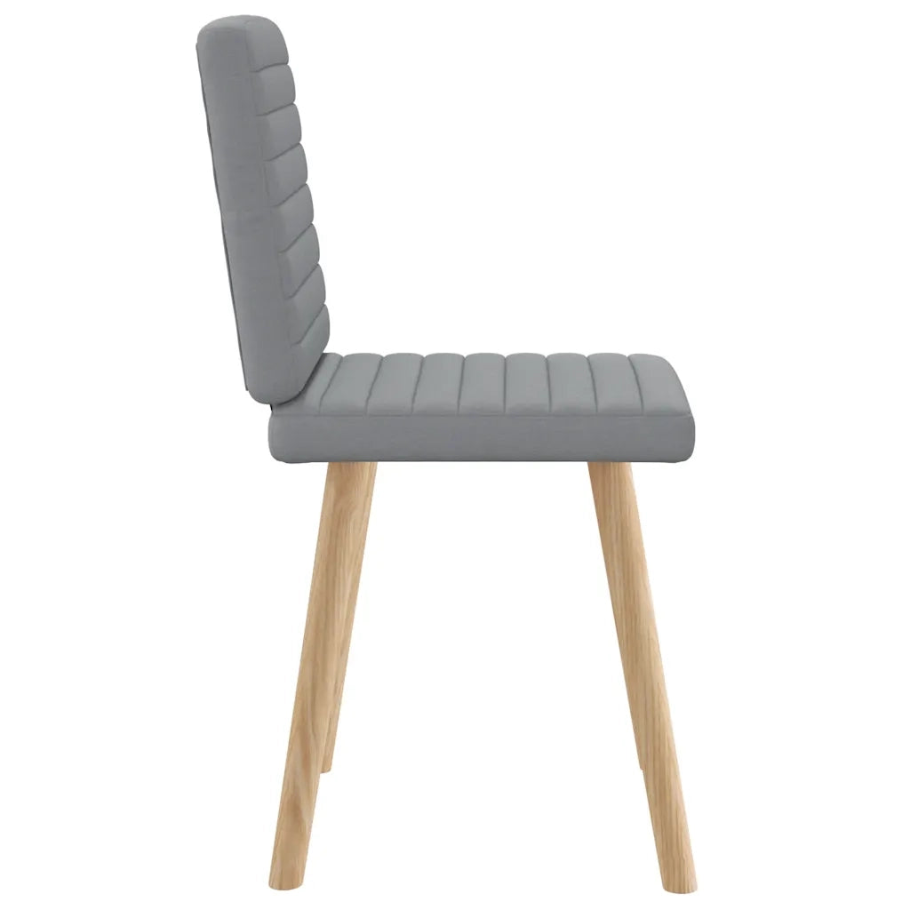 Sedie da Pranzo 2 pz Grigio Chiaro in Tessuto 4101174