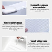 Pattini Antiscivolo per Bagno - 6 Pezzi - Translucido - Antiscivolo per Doccia/Bagno - Igiene - 20 cm Lunghezza - 2 cm Larghezza - Matrice Antiscivolo