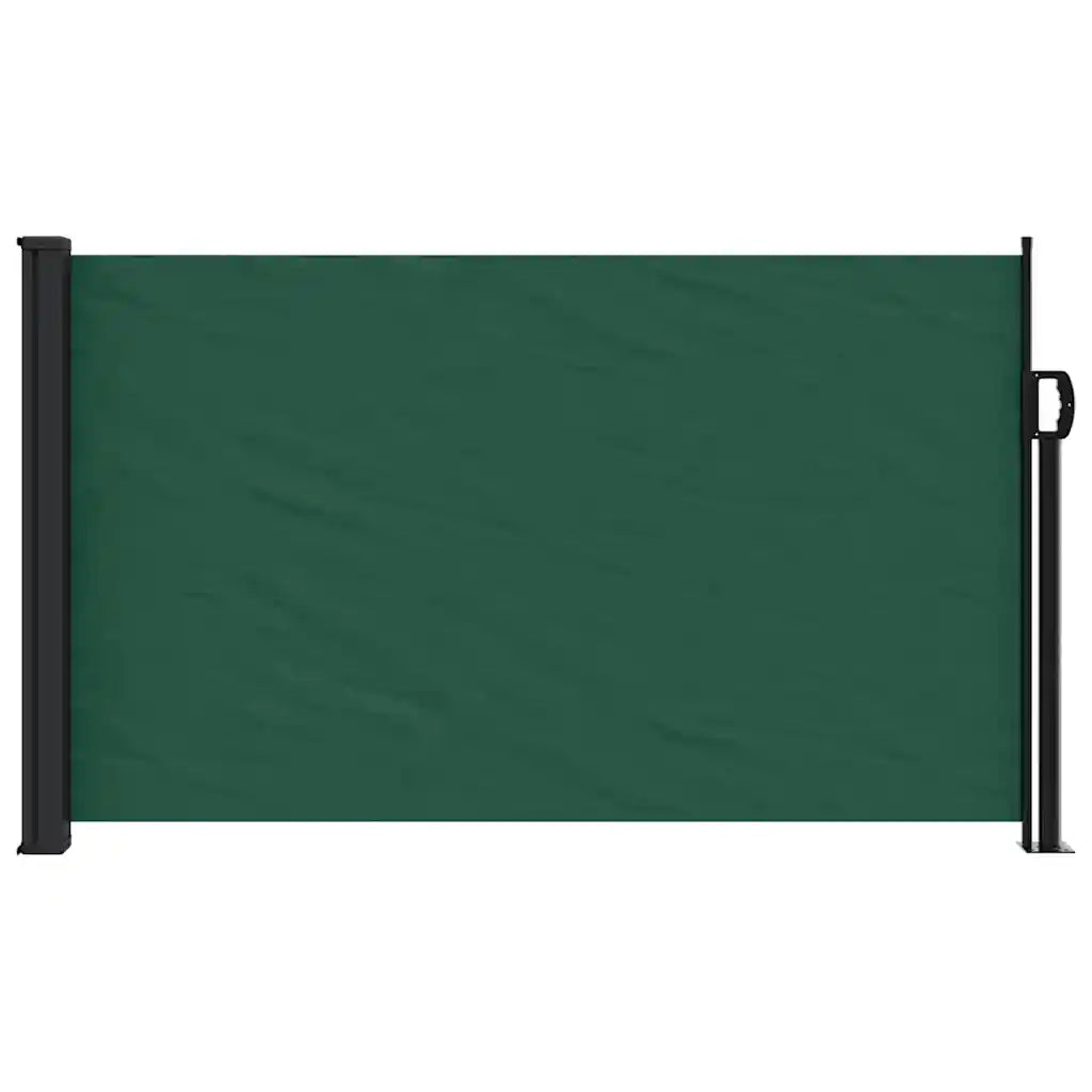 Tenda da Sole Laterale Retrattile-Tenda parasole per giardino Verde Scuro 120x600 cm