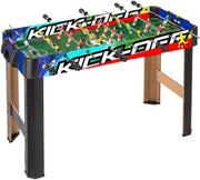 EIC Calcetto indoor Kick-Off con gambe. Calcetto balilla da interno in MDF. Misure medie, 98x42x63cm. Bigliardino da cas