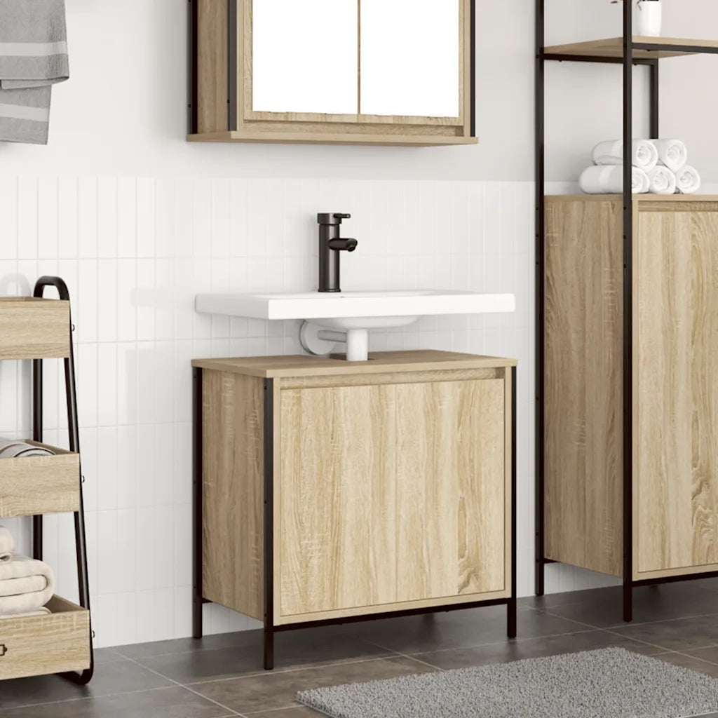 Mobile Lavabo | Armadio Lavabo da Bagno Rovere Sonoma 60x34,5x60 cm