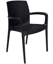 Boheme, Poltrona , Polipropilene  59 × 55 × 85 cm, Impilabile per Interno ed Esterno, Antracite