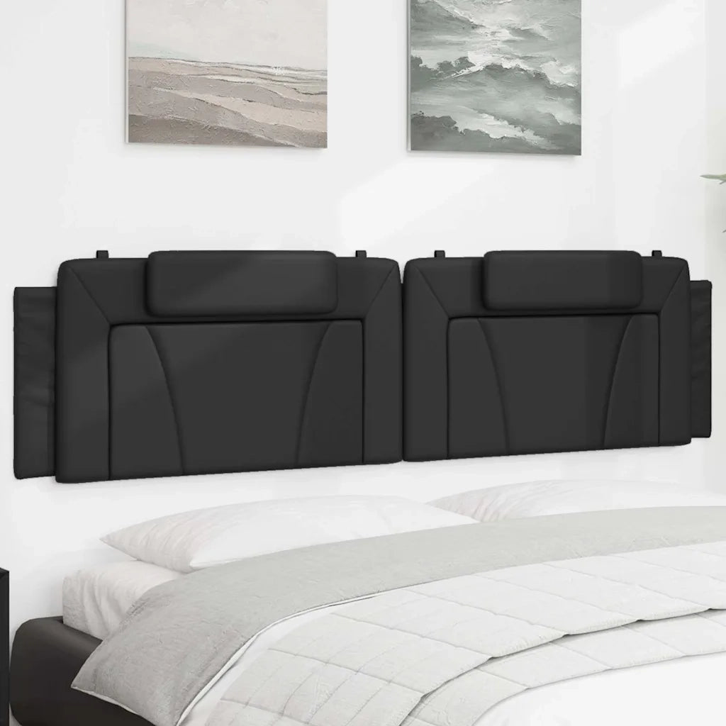 Cuscino Testiera Viana Nero 200 cm in Similpelle CFW7540478